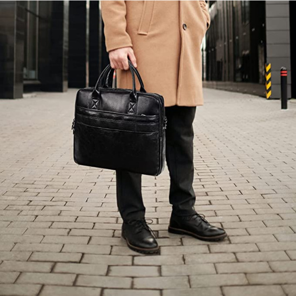 NEW! Stylish Leather Limpton Buisness Satchel